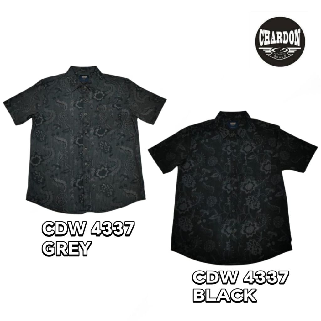 CHARDON เสื้อเชิ้ตคอปกลําลอง baju Kemeja koler CDW 4337
