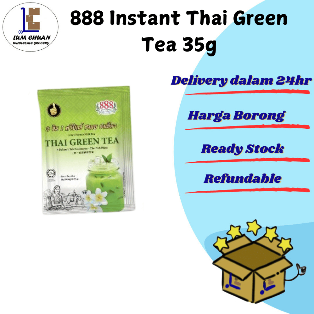 888 ชาเขียวไทยสําเร็จรูป 35ก