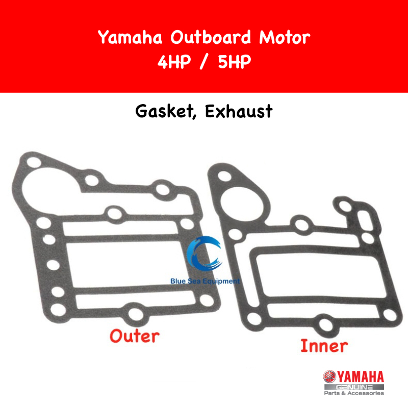 ปะเก็นท่อไอเสีย (Inner & Outer) Yamaha Outboard - 6E3-41112-A1 / 6E3-41114-A1