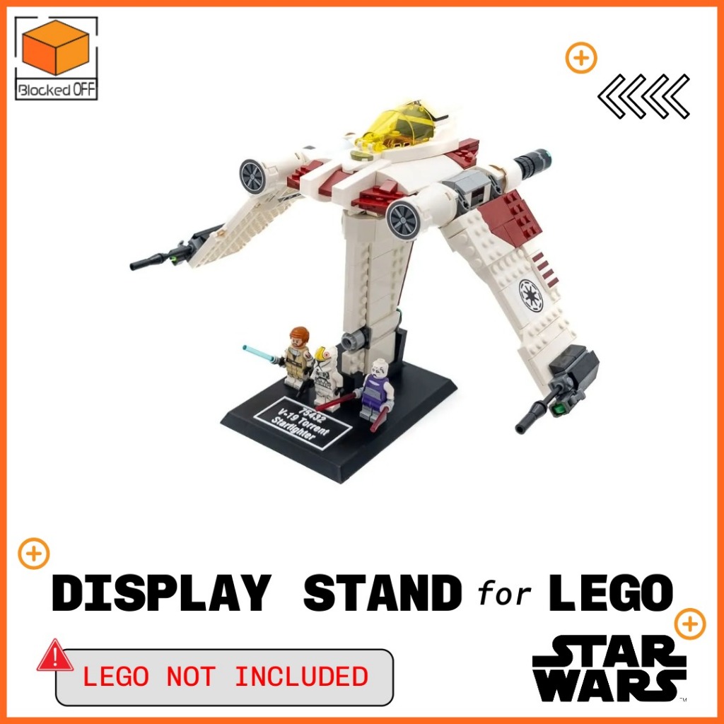 ขาตั้งจอแสดงผลสําหรับ Lego Star Wars V-19 Torrent Starfighter (75432)