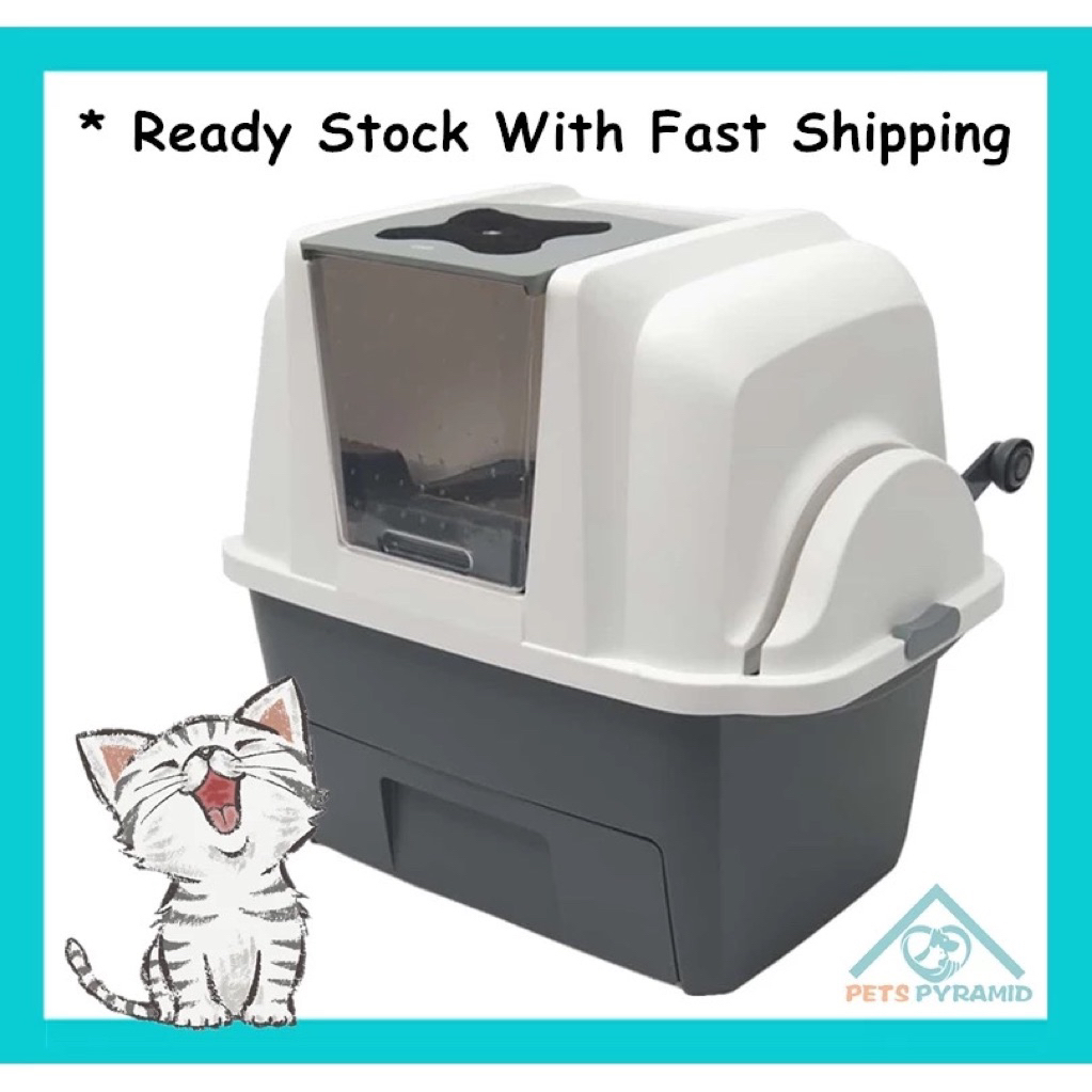 Catit Smart Sift Smartsift กระบะทรายแมว Kucing ห้องน้ํา Kucing
