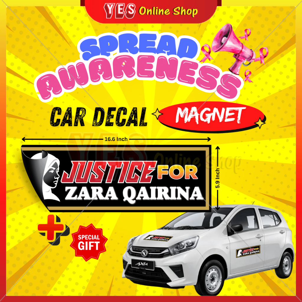 SOKONGAN PERJUANGAN MENUNTUT KEADILAN ZARA QAIRINA SUPPORT JUSTICE ️ สําหรับ ZARA QAIRINA BANNER MAG