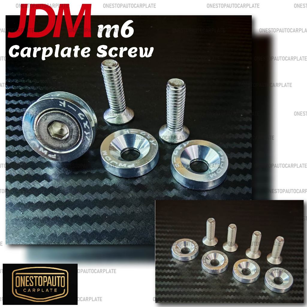 JDM m6 สกรูคาร์เพลทใหม่ 2biji