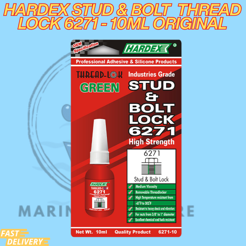 HARDEX STUD & BOLD THREAD LOCK 6271 - 10ML