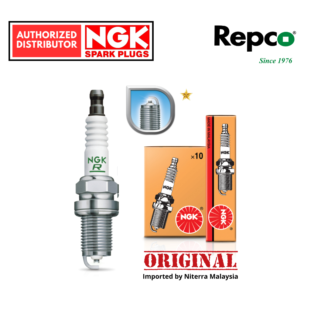 KR6A-10 (4 ชิ้น) หัวเทียน NGK สําหรับ Suzuki Swift 1.4/1.6, Ertiga 1.4, Alto by Repco
