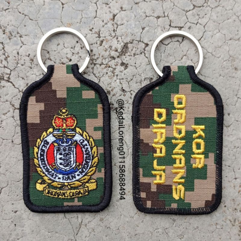 X G00010 พวงกุญแจเย็บปักถักร้อยดิจิตอล KOD