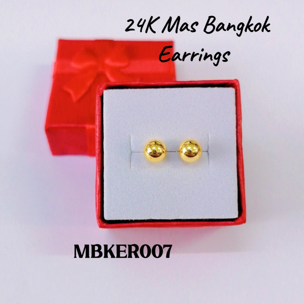 ต่างหู 24K Mas Bangkok (Subang) ชุบทอง 24K