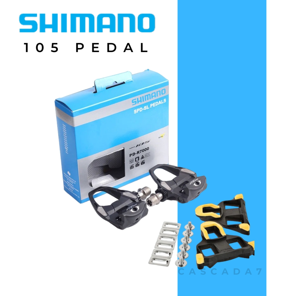 แป้นเหยียบ Shimano SPD-SL 105 / PD-R7000 / 105 บรรจุคันเหยียบถนน