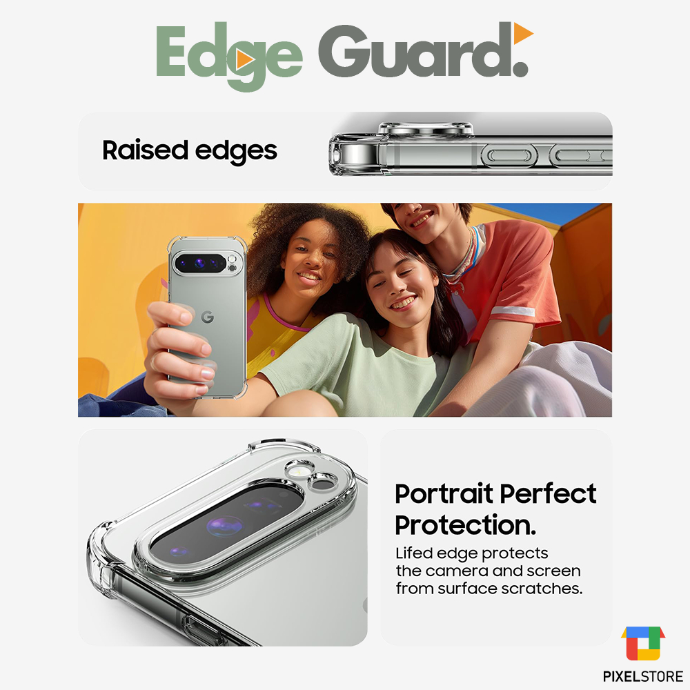 Edge Guard TPU กันชนสําหรับ Google Pixel 10/10Pro/10ProXL/9a/9/9Pro/9ProXL/8/8Pro/8a/7/7Pro/7a/6/6Pro/6a/5/5a ราคา ถูกที่สุด ดีลบีเคเค แกลเลอรีภาพที่ 3