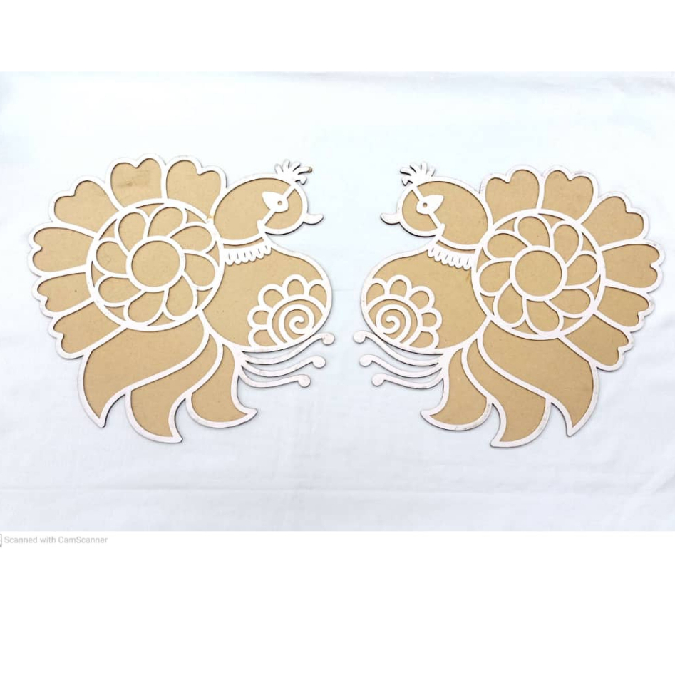 Deepavali Rangoli Matt - ขนาดใหญ่ - 16 นิ้ว