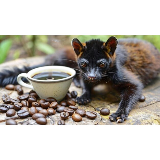 เมล็ดกาแฟคั่ว : Kopi Luwak Arabica Aceh Gayo 1kg .