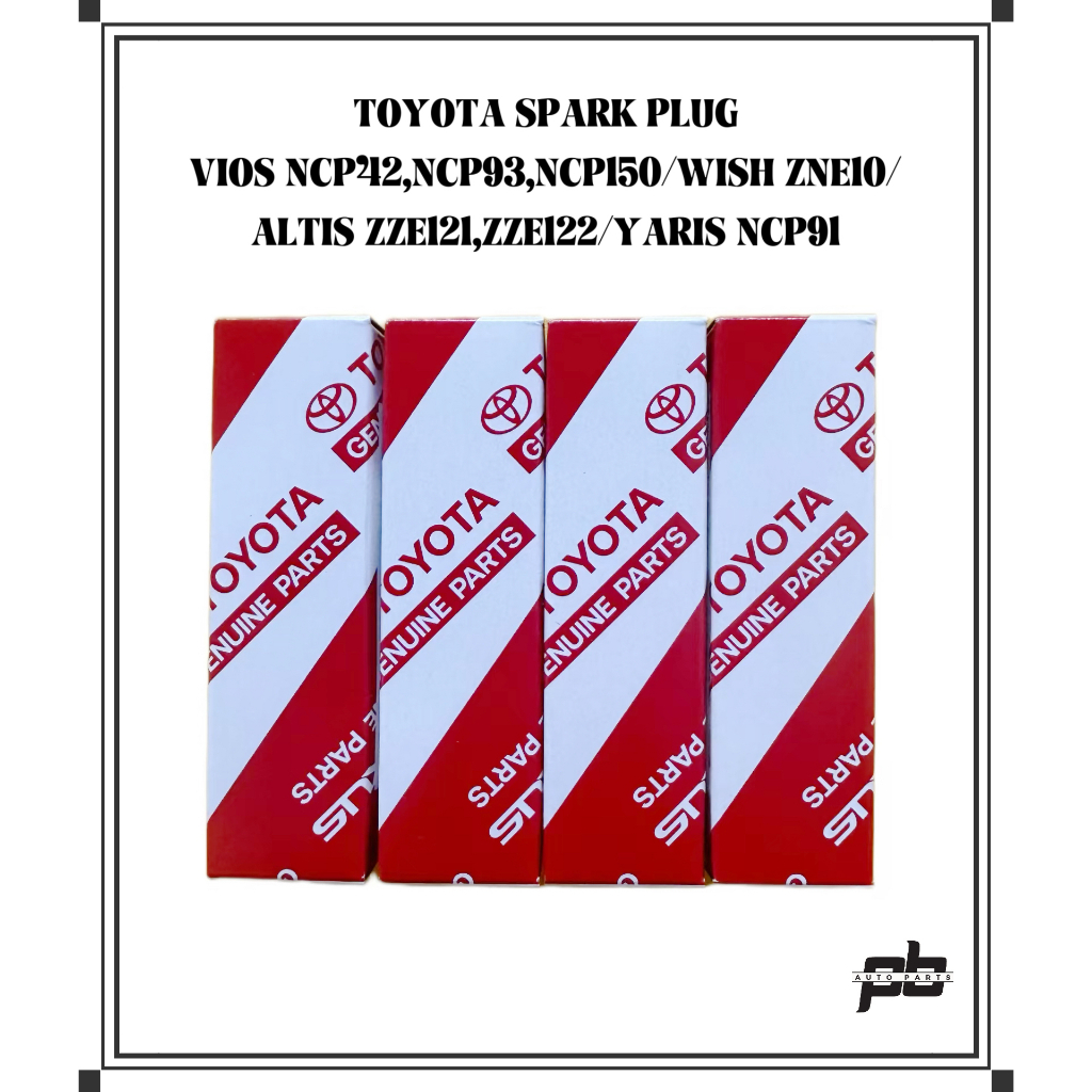 TOYOTA SPARK PLUG K16R-U11(TOYOTA VIOS NCP42,93,150,ALTIS ZZE121/122/141/142,WISH ZNE10)