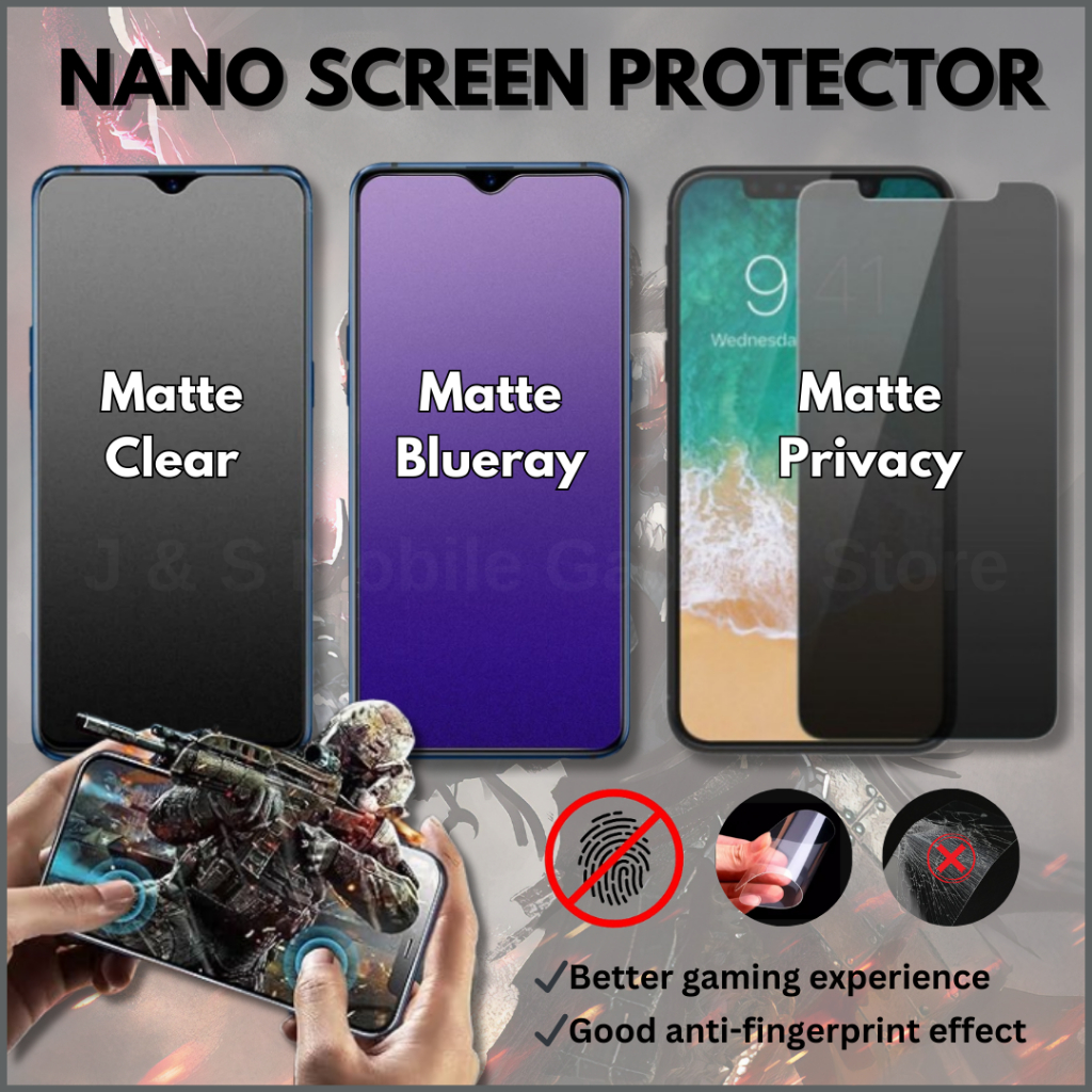 Nano Matte Screen Protector สําหรับ Vivo iQOO Z10 Turbo Pro / Z10x / Z10 / Z9 Turbo Plus / Z9 Turbo 