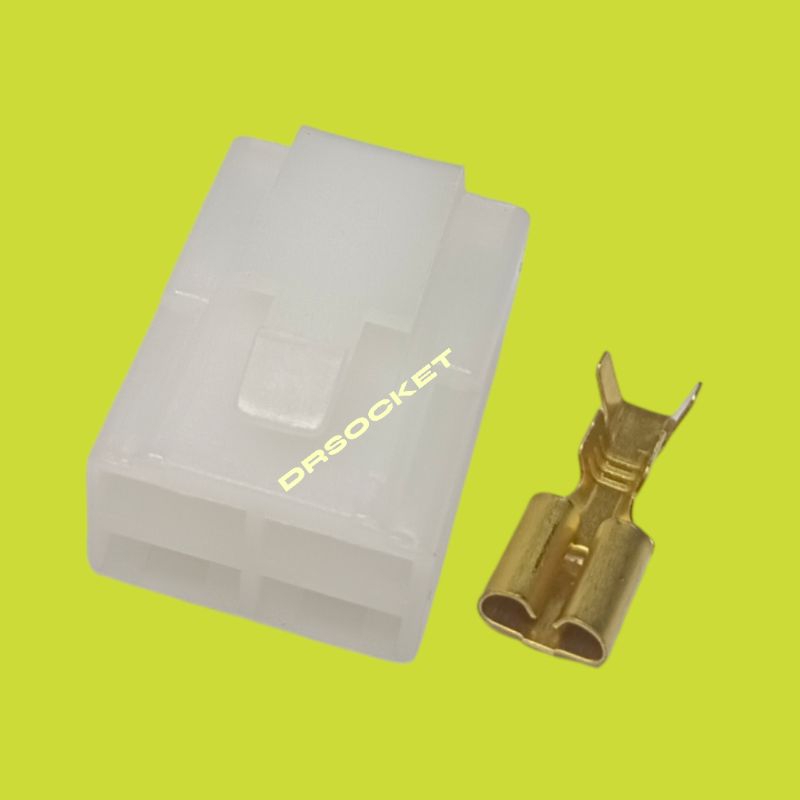 6.3 มม.อัตโนมัติ UNIVERSAL TYPE HOUSING CONNECTOR 4 PIN รถจักรยานยนต์ MOTORBIKE รถ