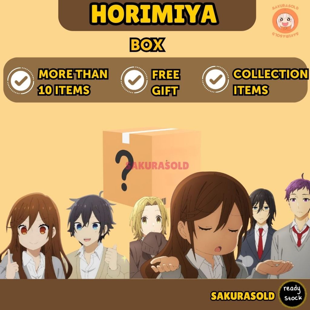 Horimiya กล่อง Horimiya พวงกุญแจ Hori Miyamura สติ๊กเกอร์โปสการ์ดพวงกุญแจ Horimiya Pin Badge Ishikaw