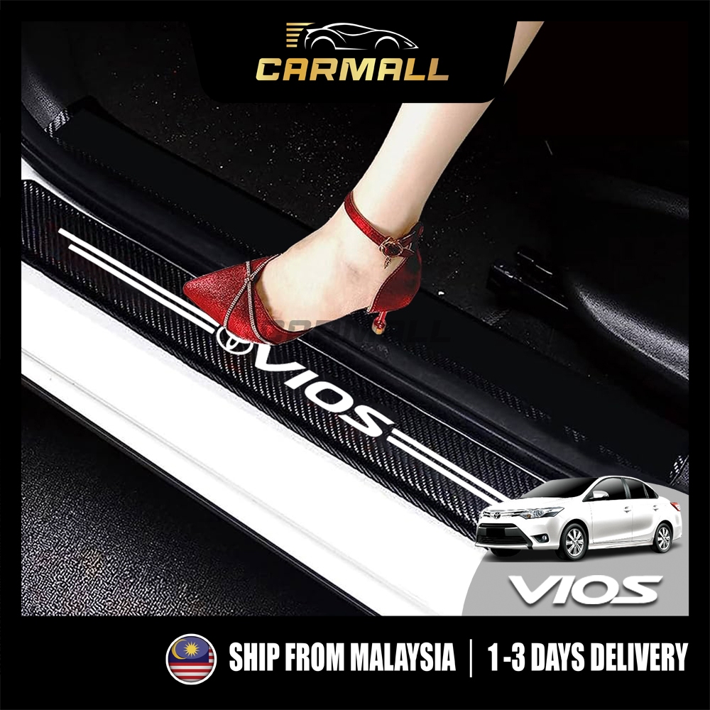 Toyota Vios (3rd Gen) Door Step Sticker Protector Fit 2013-2019 XP150 NCP150 3rd CarMall อุปกรณ์ตกแต