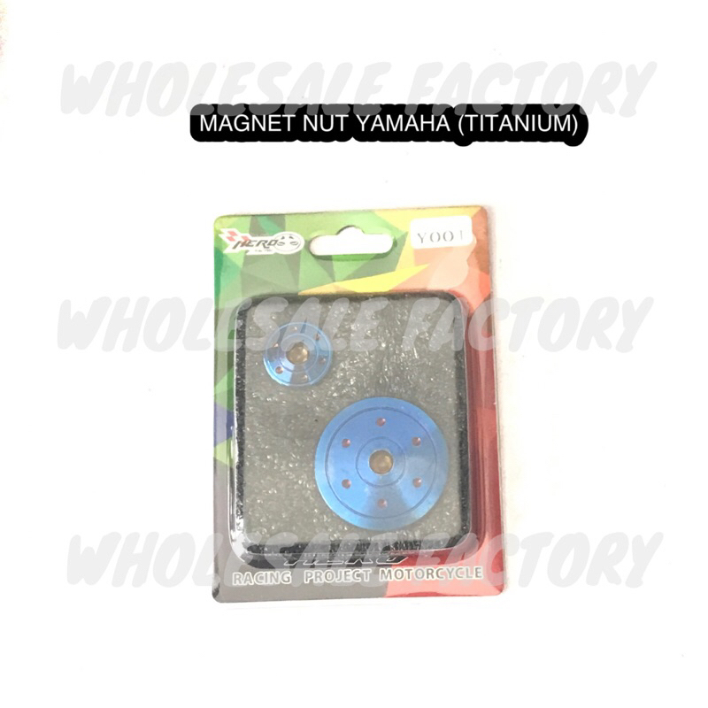 HERO RACING MAGNET NUT YAMAHA UNIVERSAL (TITANIUM)