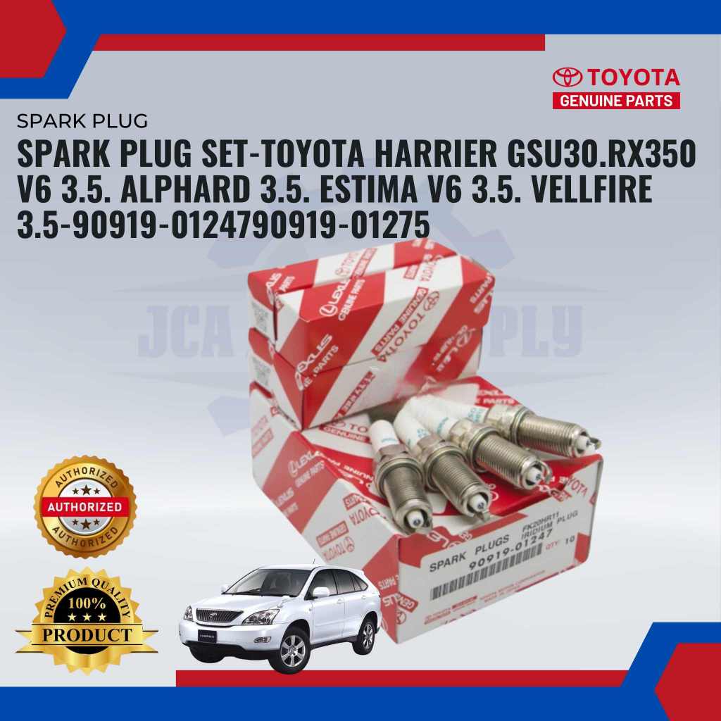 Toyota Harrier.Alard.Estima.Fortuner.Innova Iridium Spark Plug Set-90919-01247-FK20HR11