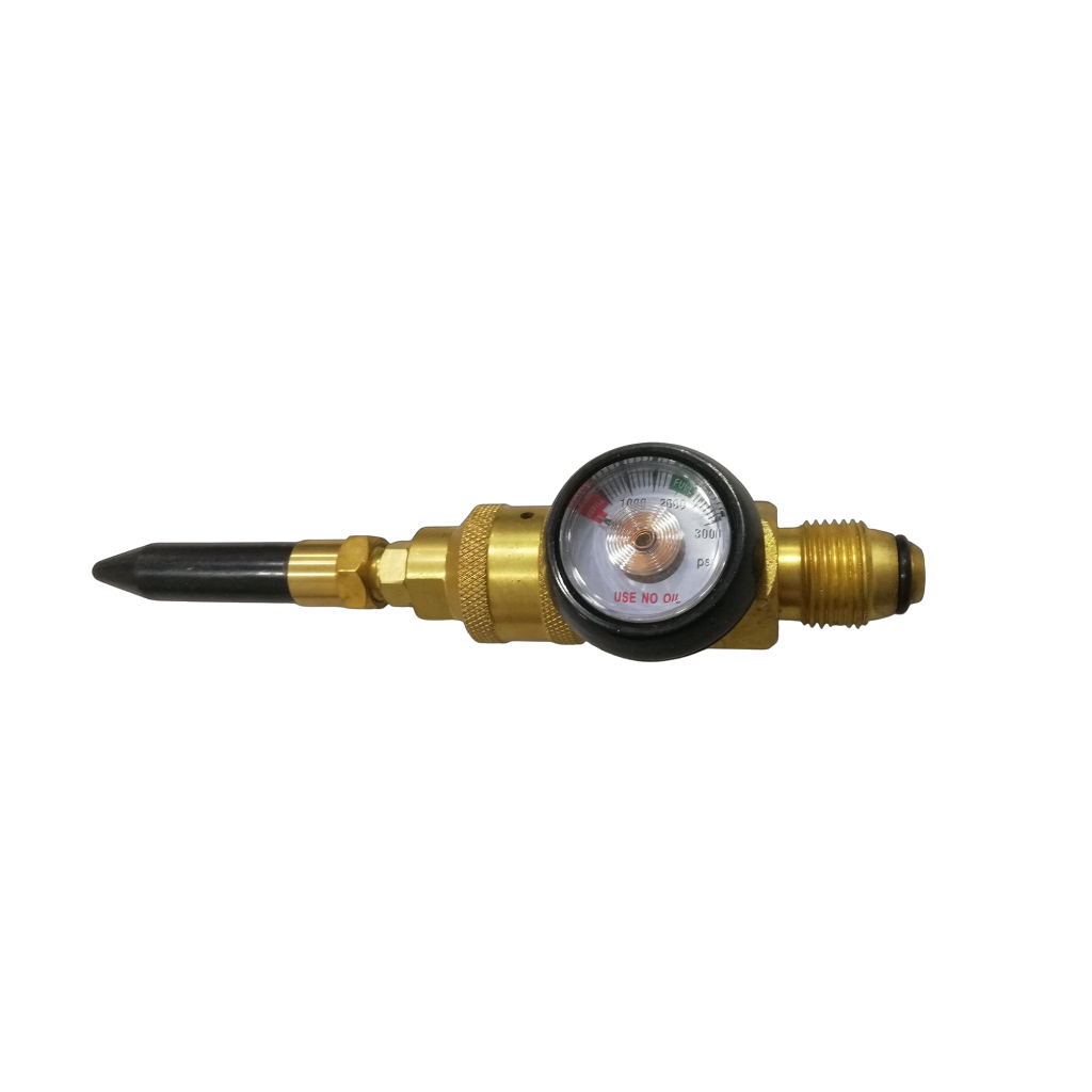 ลูกโป่งยางแก๊ส Inflator Filler พร้อมมาตรวัด Helium Tank Regulator สําหรับ G5/8 วาล์วถัง