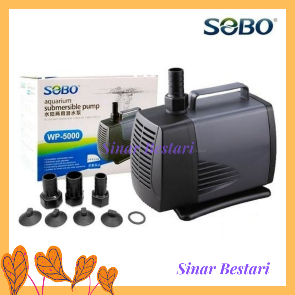 SOBO Aquarium Submersible ปั๊มน้ํา WP-4000 WP-5000 WP-6000 WP-7000 WP-8000 Aquaponics ถัง Fountain P
