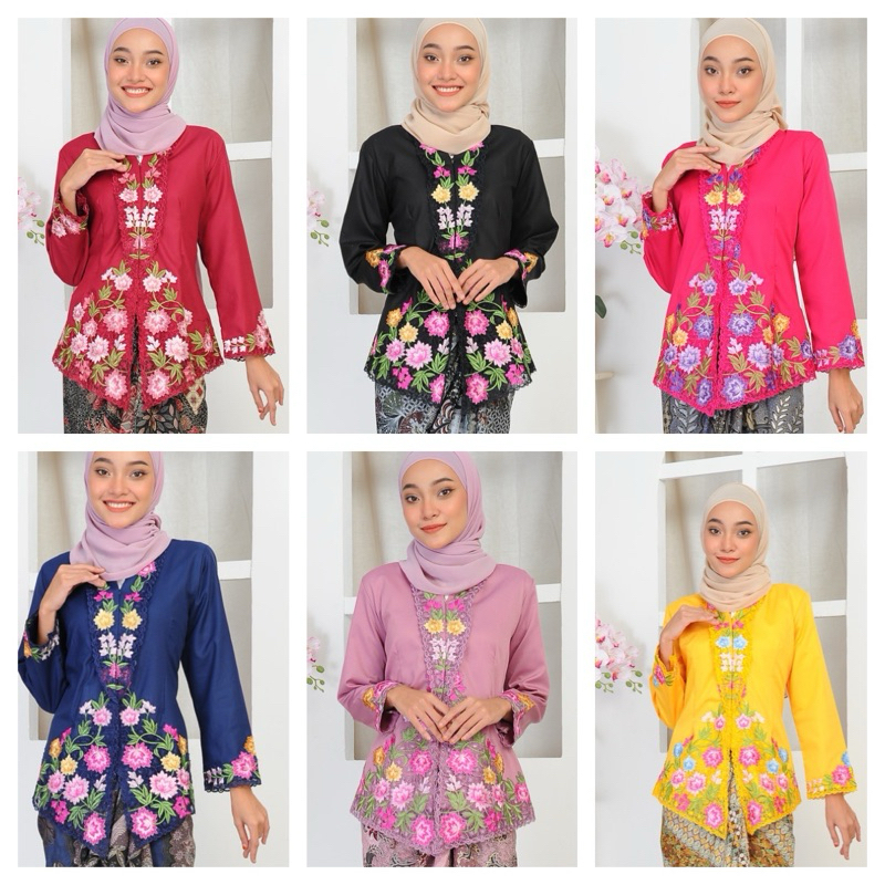 NYONYA EMBROIDERED COTTON KEBAYA (TOP เท่านั้น)