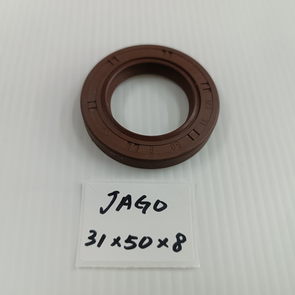 (1 ชิ้น JAGO 31x50x8) (R) ซีลน้ํามันเพลาข้อเหวี่ยงสําหรับ Chevrolet Nabira 1.6 รุ่น (91202-Z0A-003)