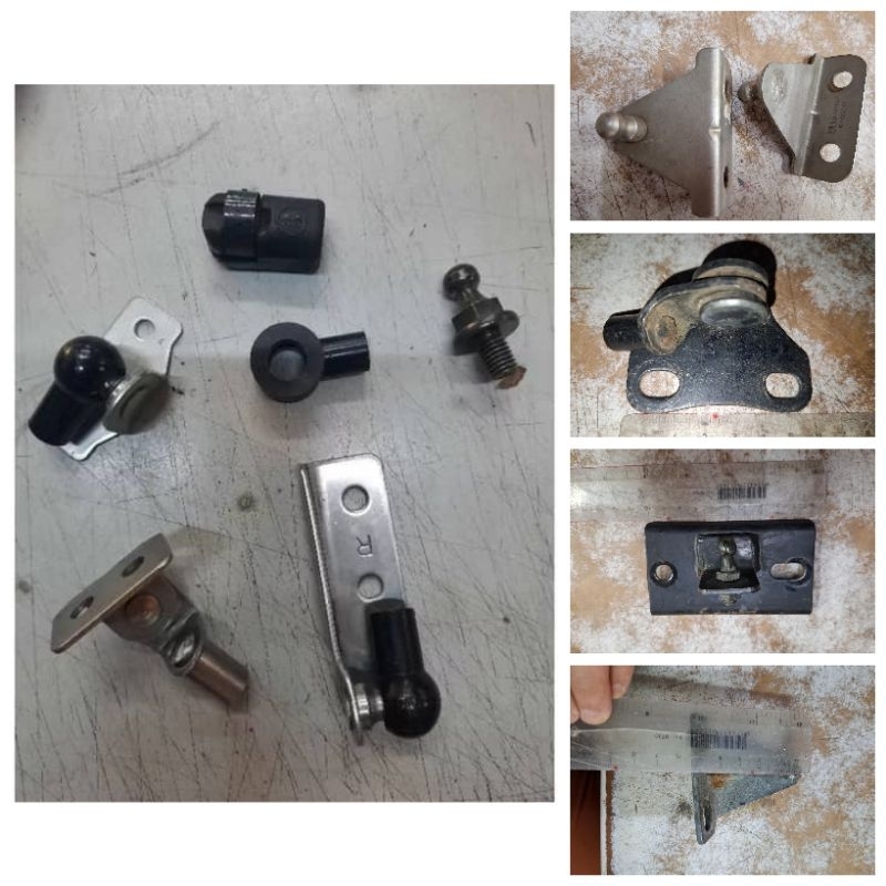 Alpha Aeroclas SMM SJS Lupo Smart Maxliner ขายึดแดมเปอร์หลังคา สกรู บานพับผีเสื้อ ดัดแปลง