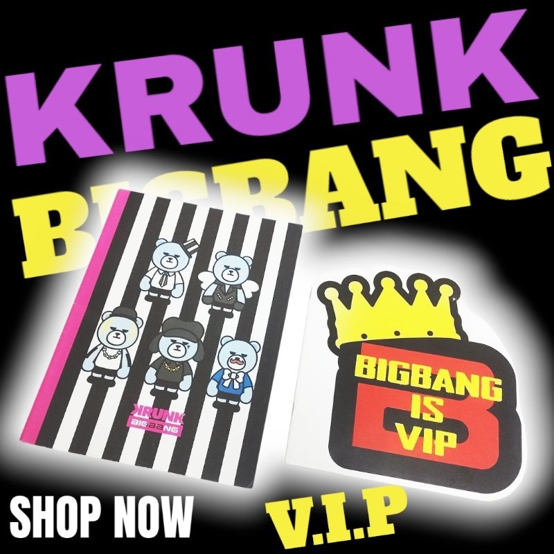 BIGBANG/KRUNK : B5 SIZE NOTEBOOK SEP22 !!️-( % official & authentic Japan edition 日版 )