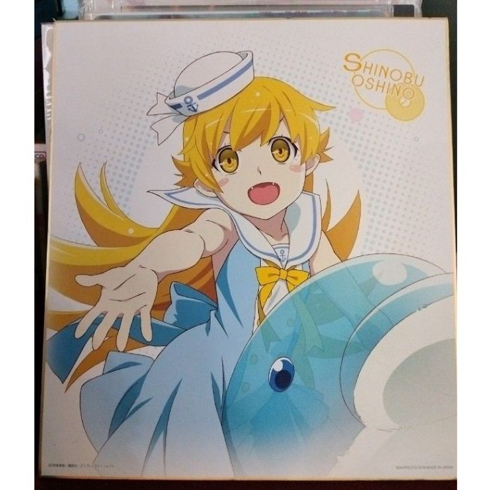 Monogatari Series - Oshino Shinobu / Senjougahara Hitagi - รางวัล Bandai Ichiban Kuji Shikishi