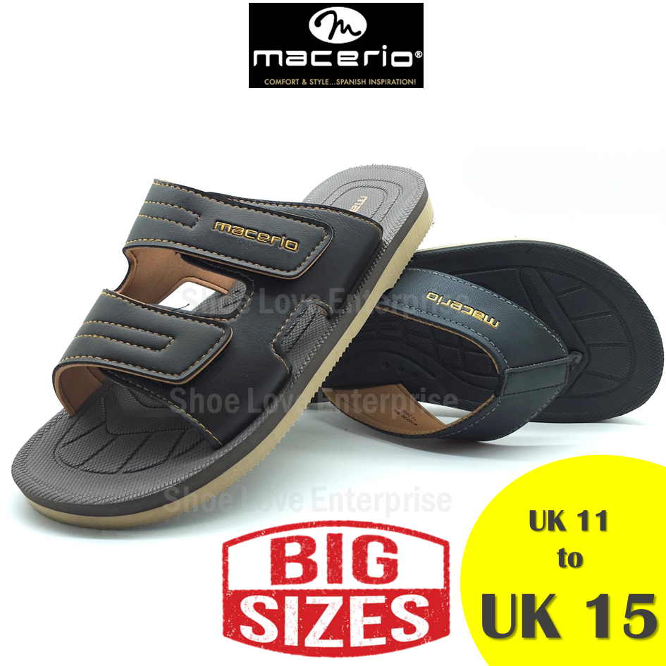 🔥ขนาดใหญ่🔥 Macero Men Plus Size รองเท้าแตะขนาด 11 ถึง 15 รองเท้าแตะรองเท้าแตะขนาดใหญ่ขนาดใหญ่ขนาดใหญ