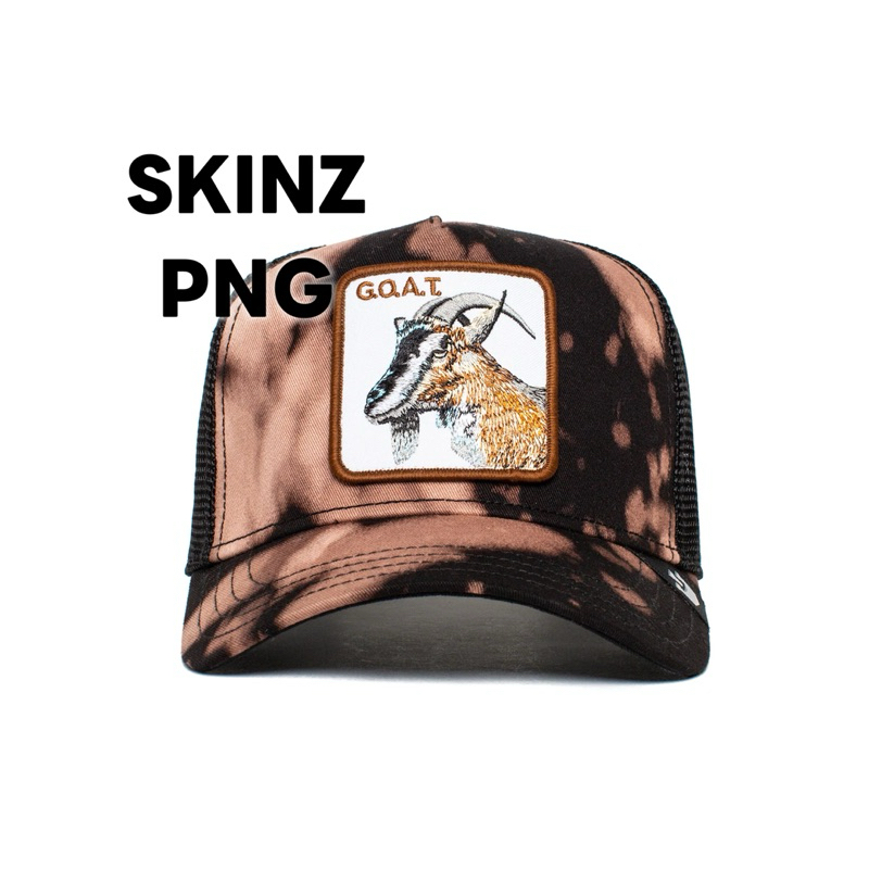 Goorin Bros Acid Goat Tie Dye Black Trucker Brand หมวกใหม่