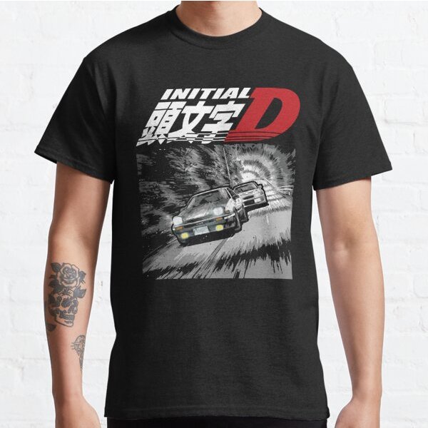 Initial D - Mountain Drift Racing Tandem AE86 vs EVO 5 เสื้อยืดคลาสสิก