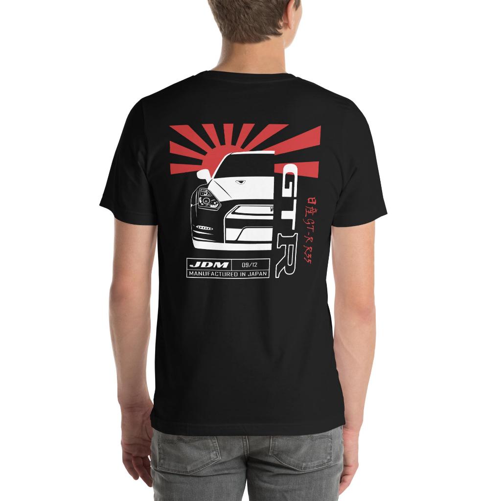 เสื้อยืด Unisex Nissan GT-R R35 - เสื้อ GTR35 JDM - เสื้อยืดผู้ที่ชื่นชอบ Nissan GTR