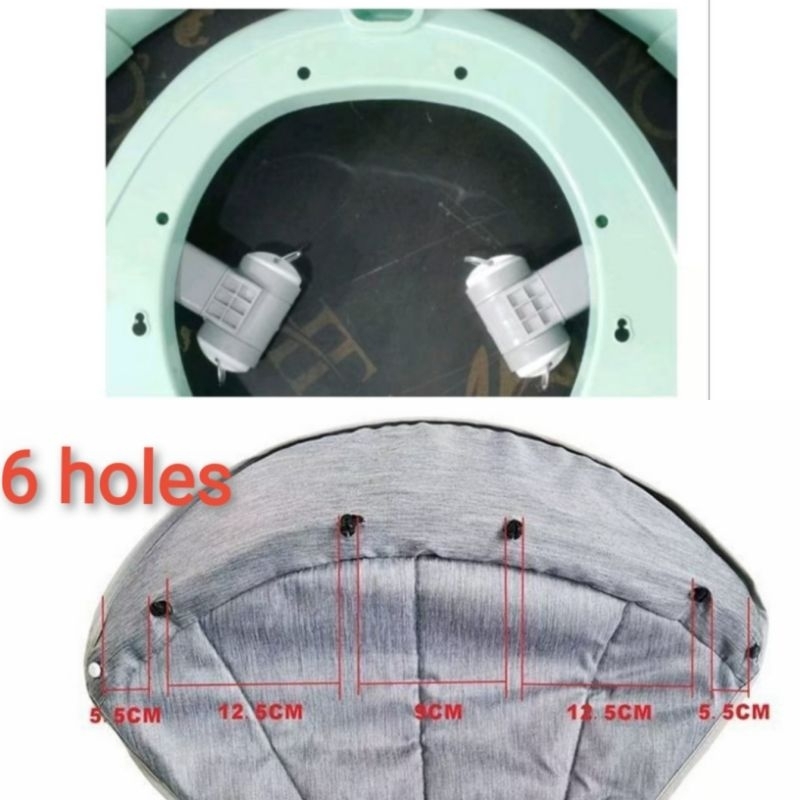 ผ้าคลุมเบาะรถหัดเดิน (7 lubang/ 6 lubang) - รูปที่ 2