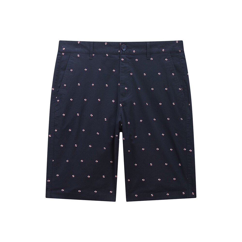 Giordano MEN กางเกงขาสั้นผู้ชาย Cotton Stretch Hidden Comfort พิมพ์ลาย 0 01103203