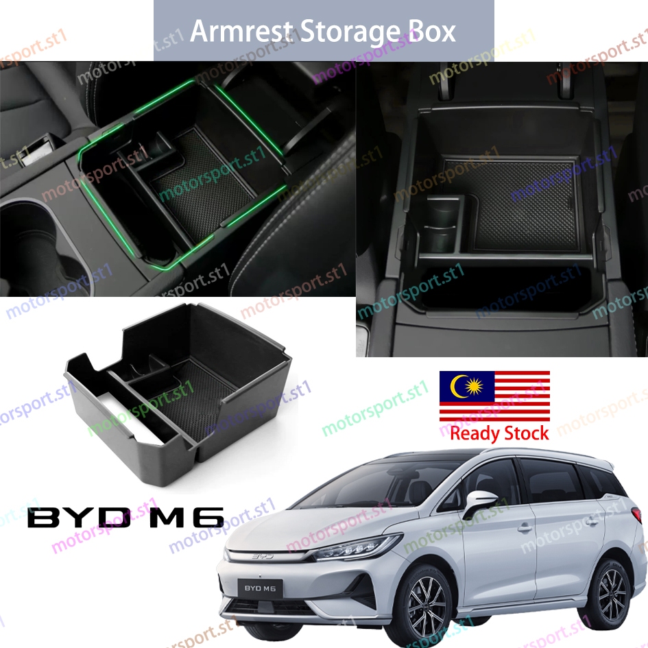 Byd M6 กล่องเก็บที่เท้าแขนถาดด้านหน้าคอนโซลกลางกันน้ําสําหรับ BYD M6 อุปกรณ์เสริม