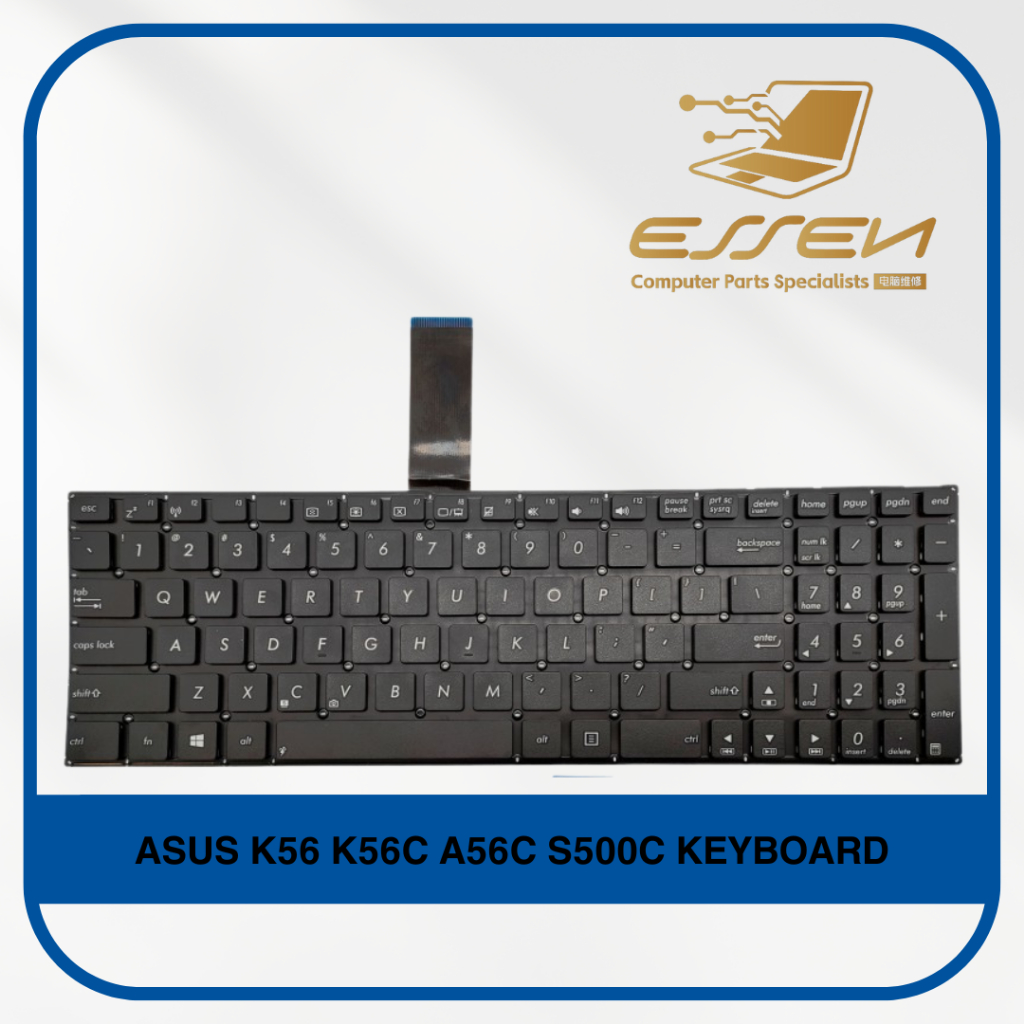 แป้นพิมพ์ทดแทนสําหรับ ASUS K56 K56C A56C S500C S56 คีย์บอร์ด