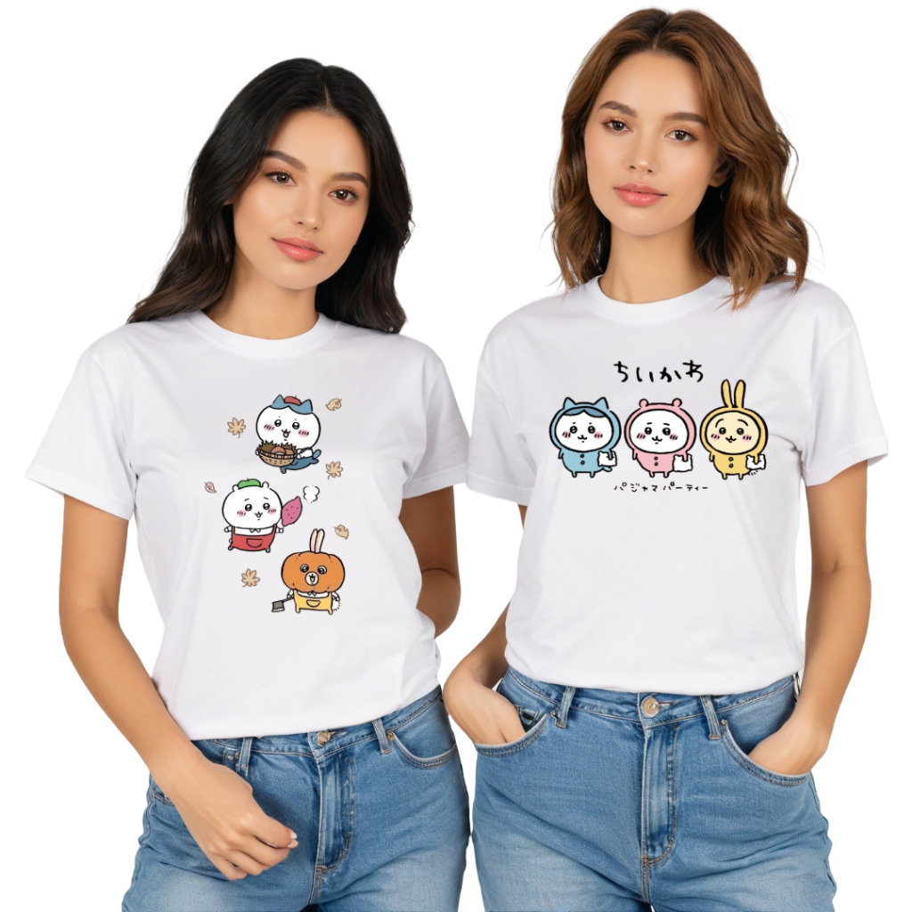 เสื้อยืด chikawa ที่กําหนดเอง C & D