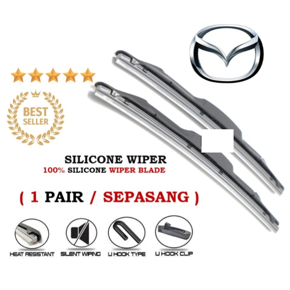 SILICONE MAZDA 2 3 5 6 8 CX-5 CX-3 CX-7 CX-9 Biante BT-50 RX-8 MX-5 MX-30 รถซิลิโคน Wiper กระจก