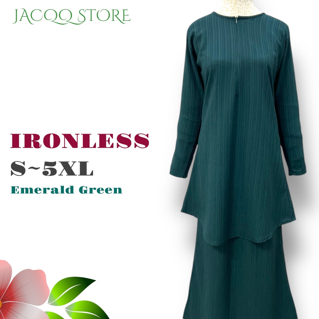 JACQQSTORE Baju Kurung Sweet Ironless Baju Raya 2025