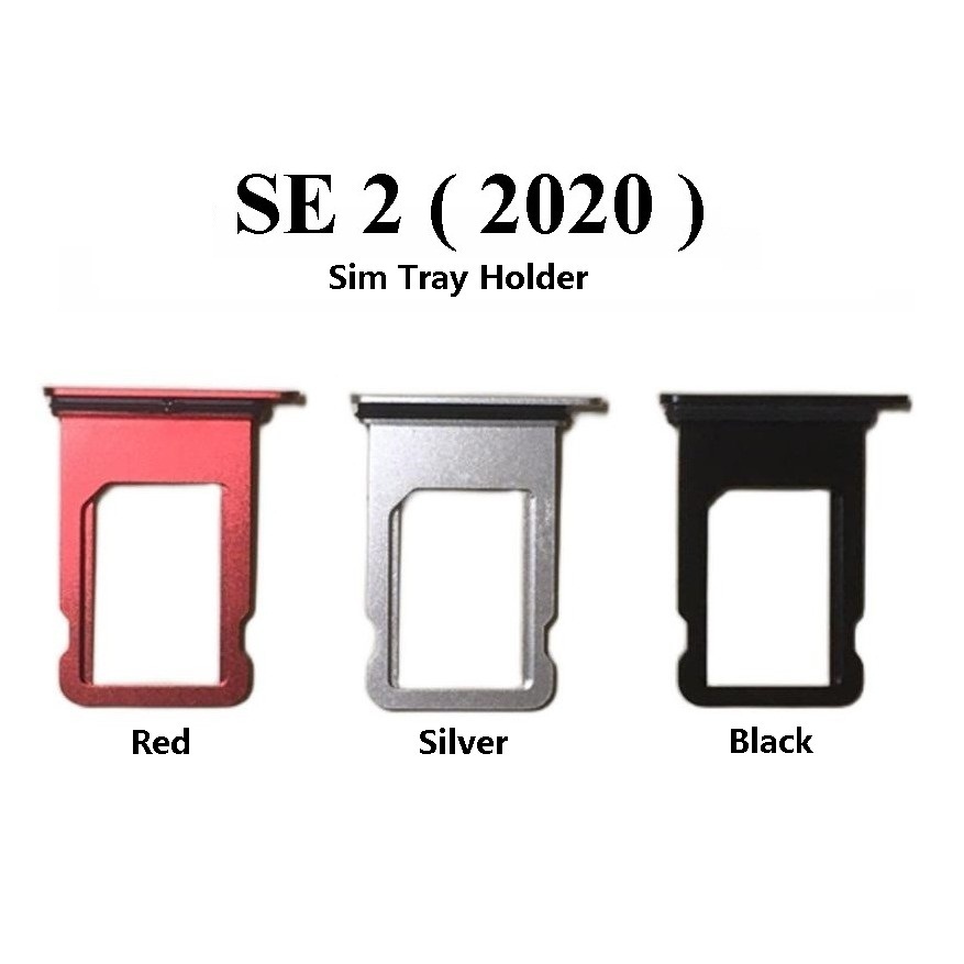 สําหรับโทรศัพท์ SE 2 ( 2020 ) / SE2 ( A2275 A2296 A2298 ) ถาดซิมการ์ด ถาด Simcard ที่วางซิมสําหรับเป