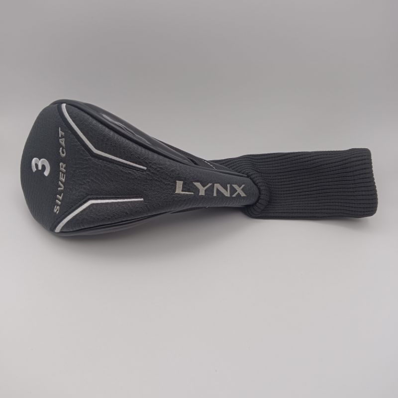 LYNX Golf Silver Cat Headcover No. 3