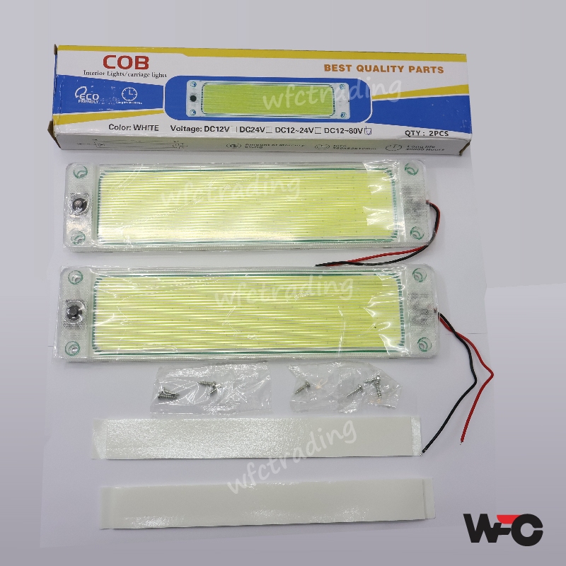 รถ Lorry Room โคมไฟ LED COB โคมไฟในร่ม LED 108LED 24V Super Bright ไฟภายใน