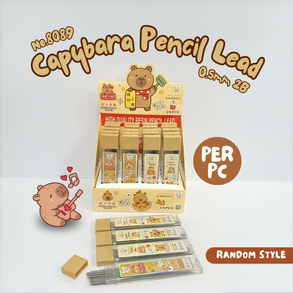CAPYBARA PENCIL LEAD 0.5MM 2B (NO.8089) / 0.5mm Pressed Pencil Medicine