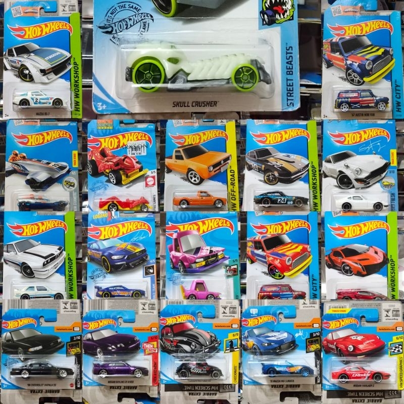 R1BSM02 - ล้อร้อน 1/64 รถพื้นฐาน Ford Datsun HALO Austin Mini Ford Mazda Lamborghini Mad Manga Beetl