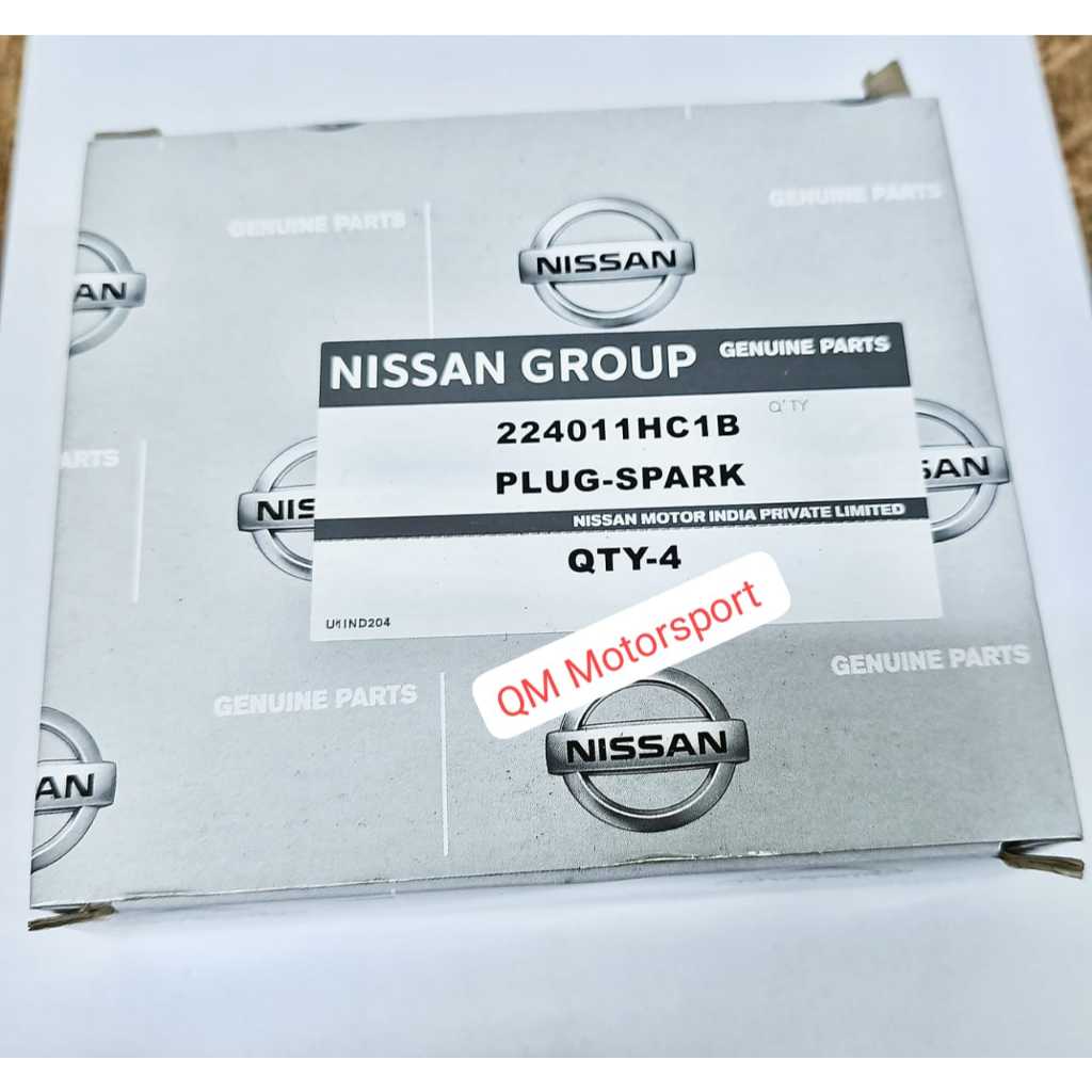 NISSAN SPARK PLUG 22401-1HC1B ALMERA N17 (REA12WMB4) [4 ชิ้น]