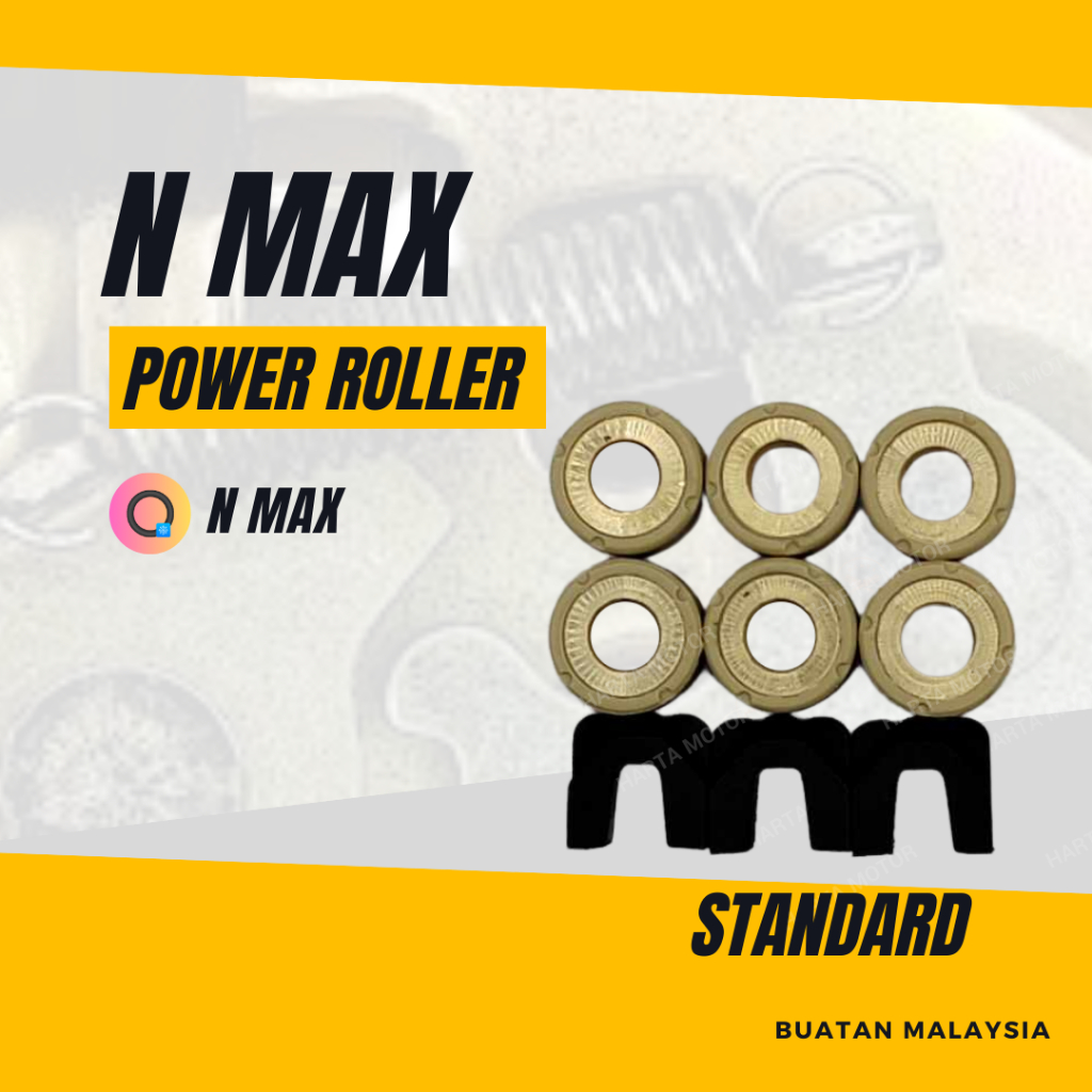PULLEY ROLLER YAMAHA N MAX 155 - NMAX NMEX TIMING ROLLER CLUTCH ROLLER AUTO CLUTCH PULLEY ROLLER POW