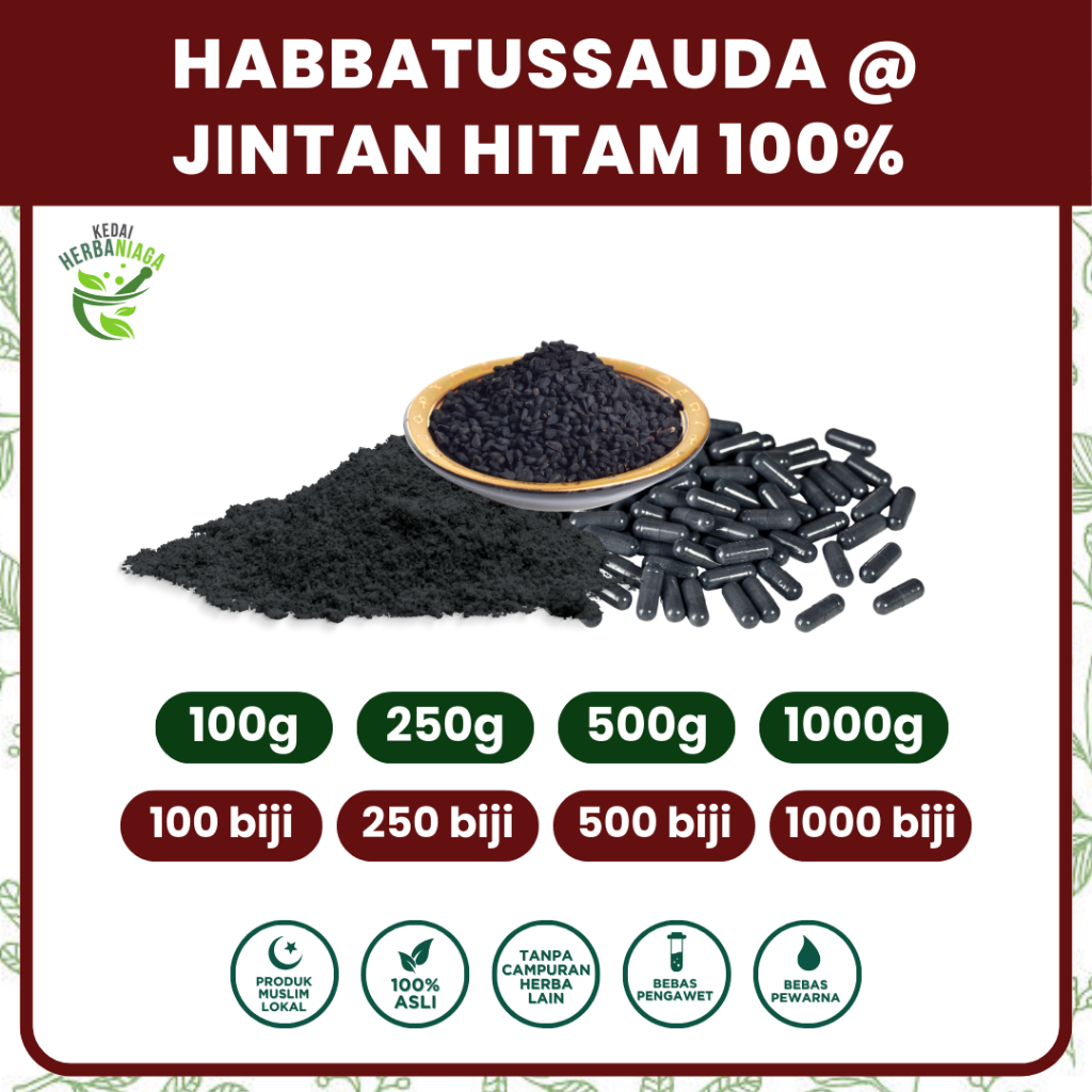 POWDER@CAPSULES HABBATUSSAUDA/BLACK CUMINS/NIGELLA SATIVA