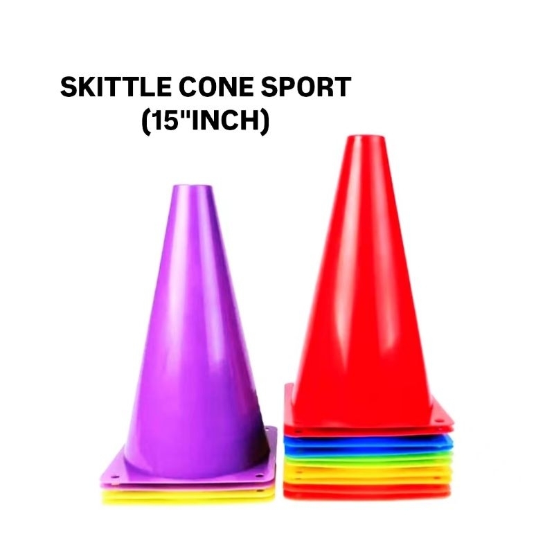 (3PCS) Skittle Cone Sport [15"INCH] 标桶 X 3PCS