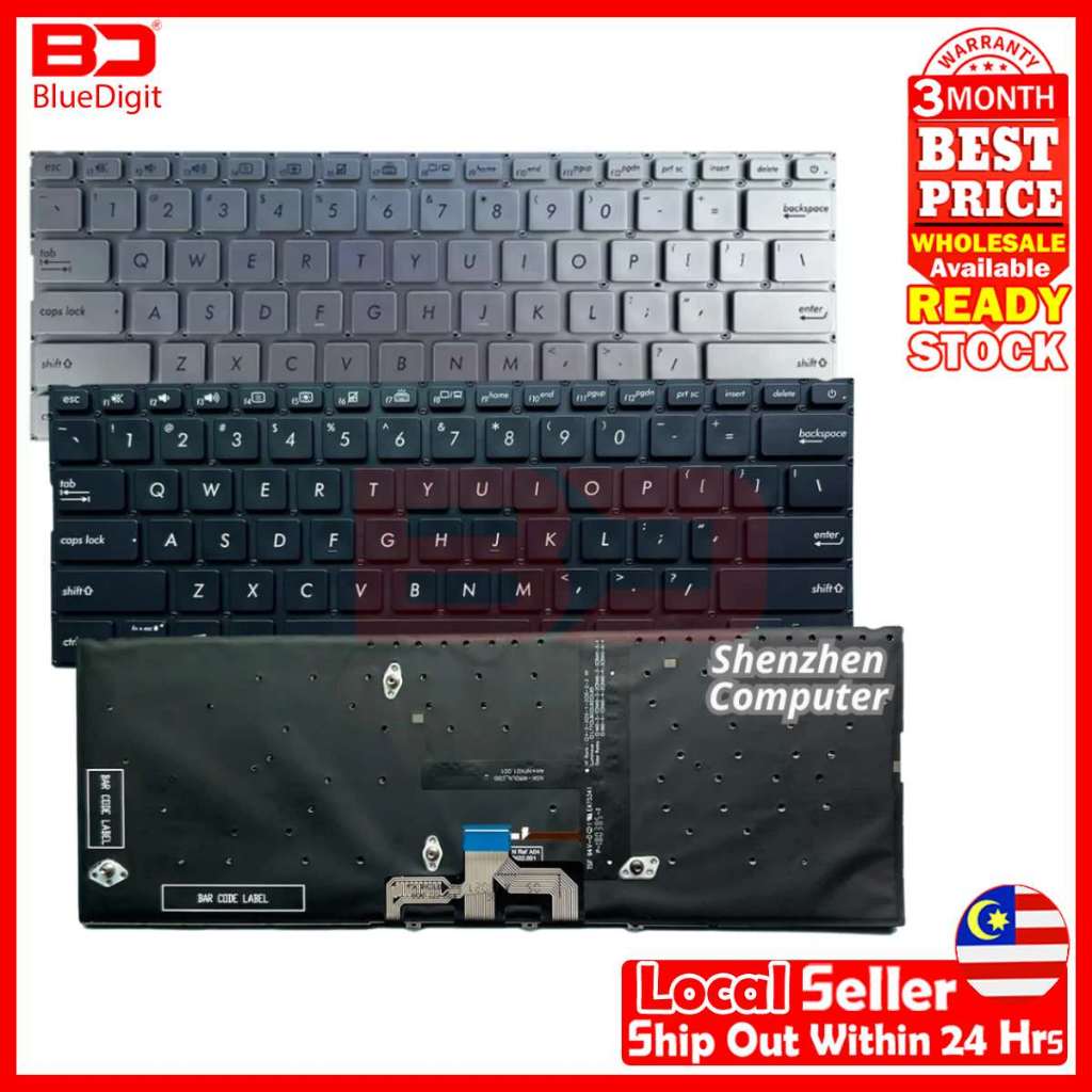 Asus Zenbook UX433 UX433F UX433FA UX433FAC UX433FL UX433FLC UX433FN คีย์บอร์ด